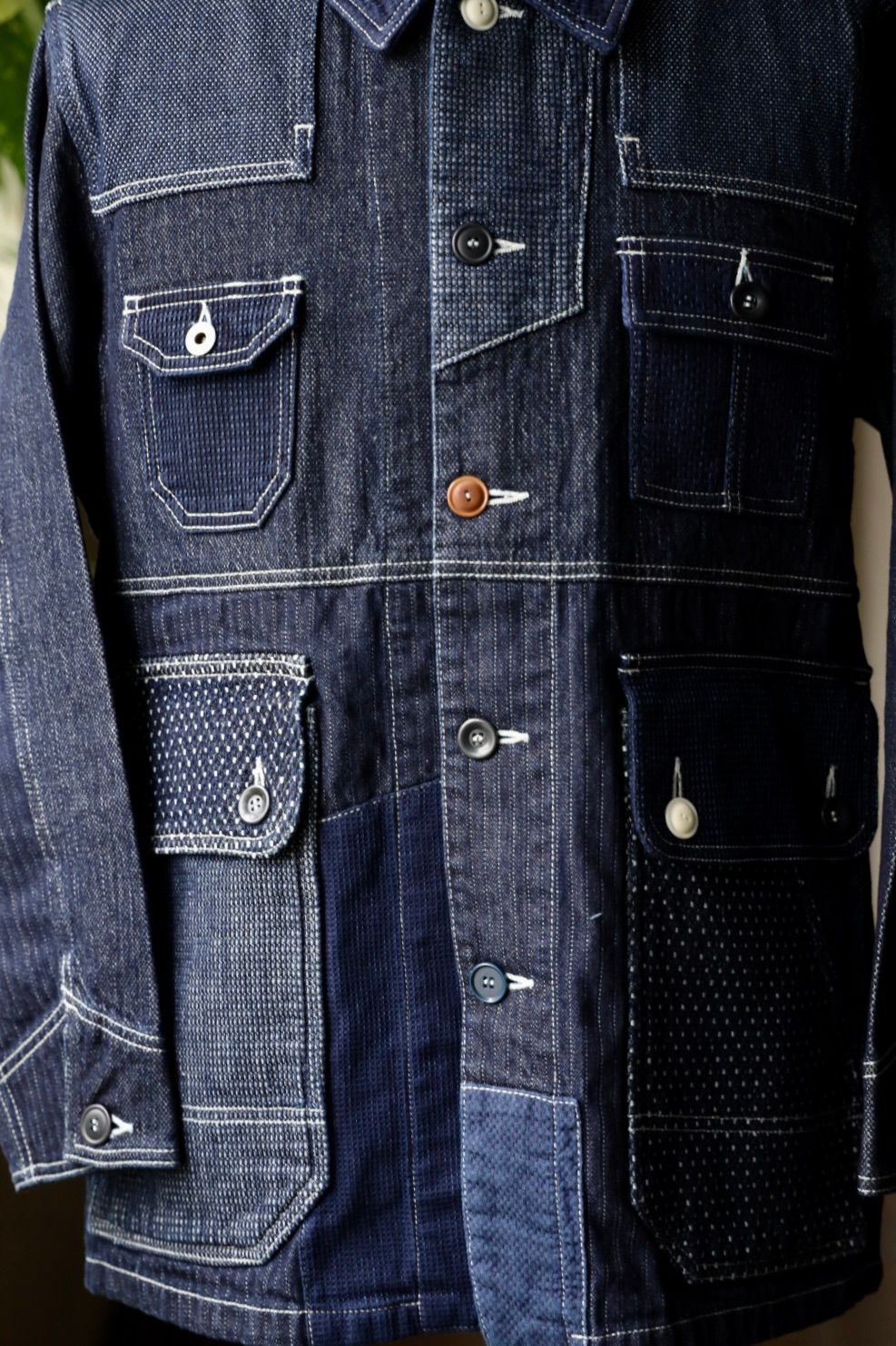 ファンダメンタル デニムシャツ COVERALL JACKET RINSE(FA25JK31R)INDIGO☆新作発売！
