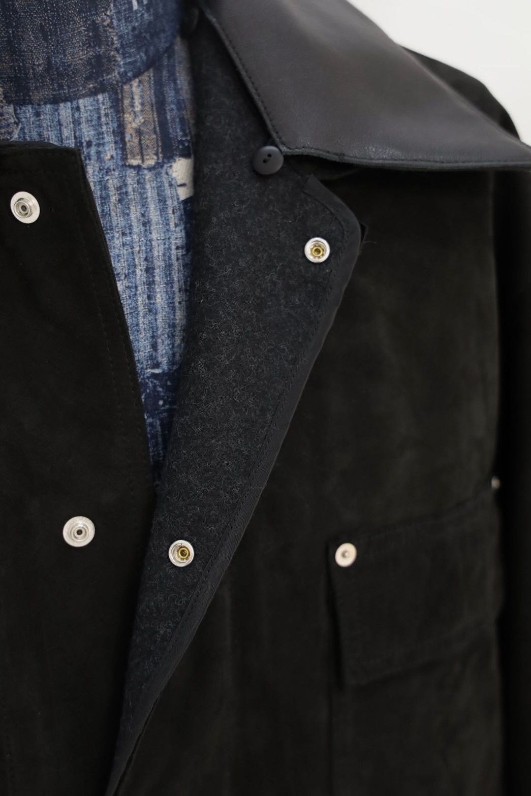 ヨーク 25FW Nuback Leather Coverall Jacket(YK25FW01019B)BLACK☆10月11日(土)新作発売！