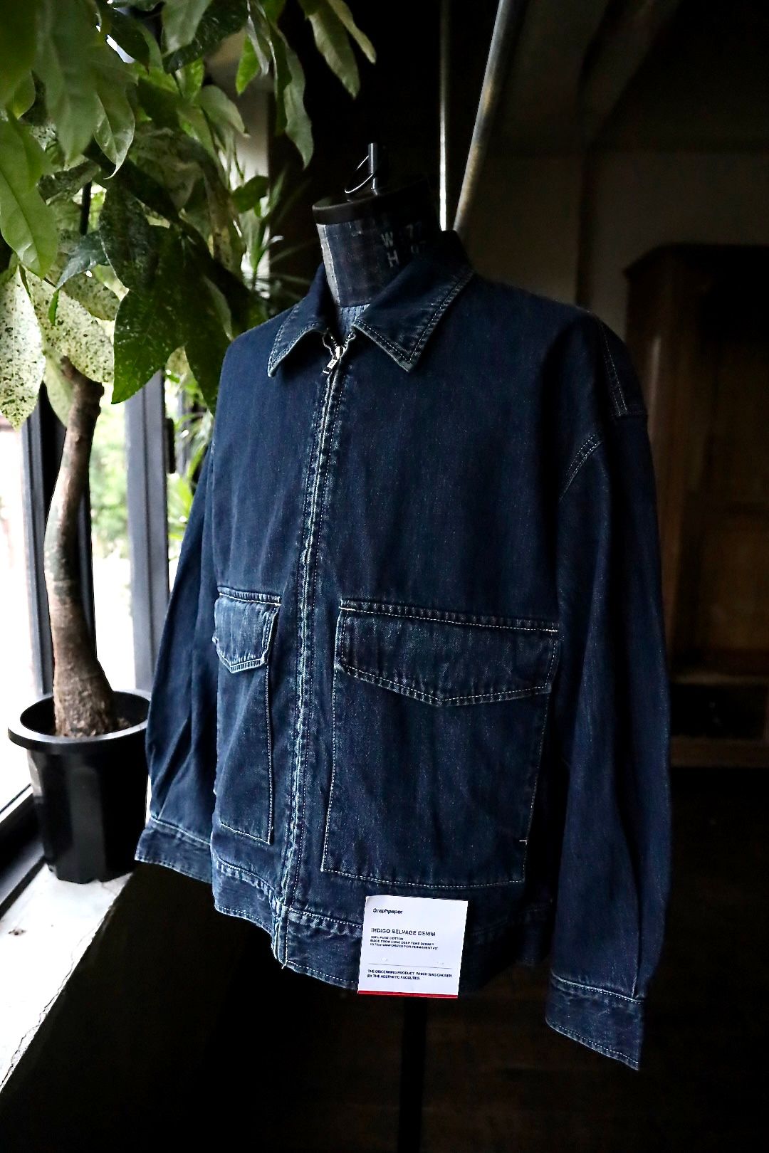 Graphpaper - グラフペーパー 25AW Selvage Denim Zip Jacket