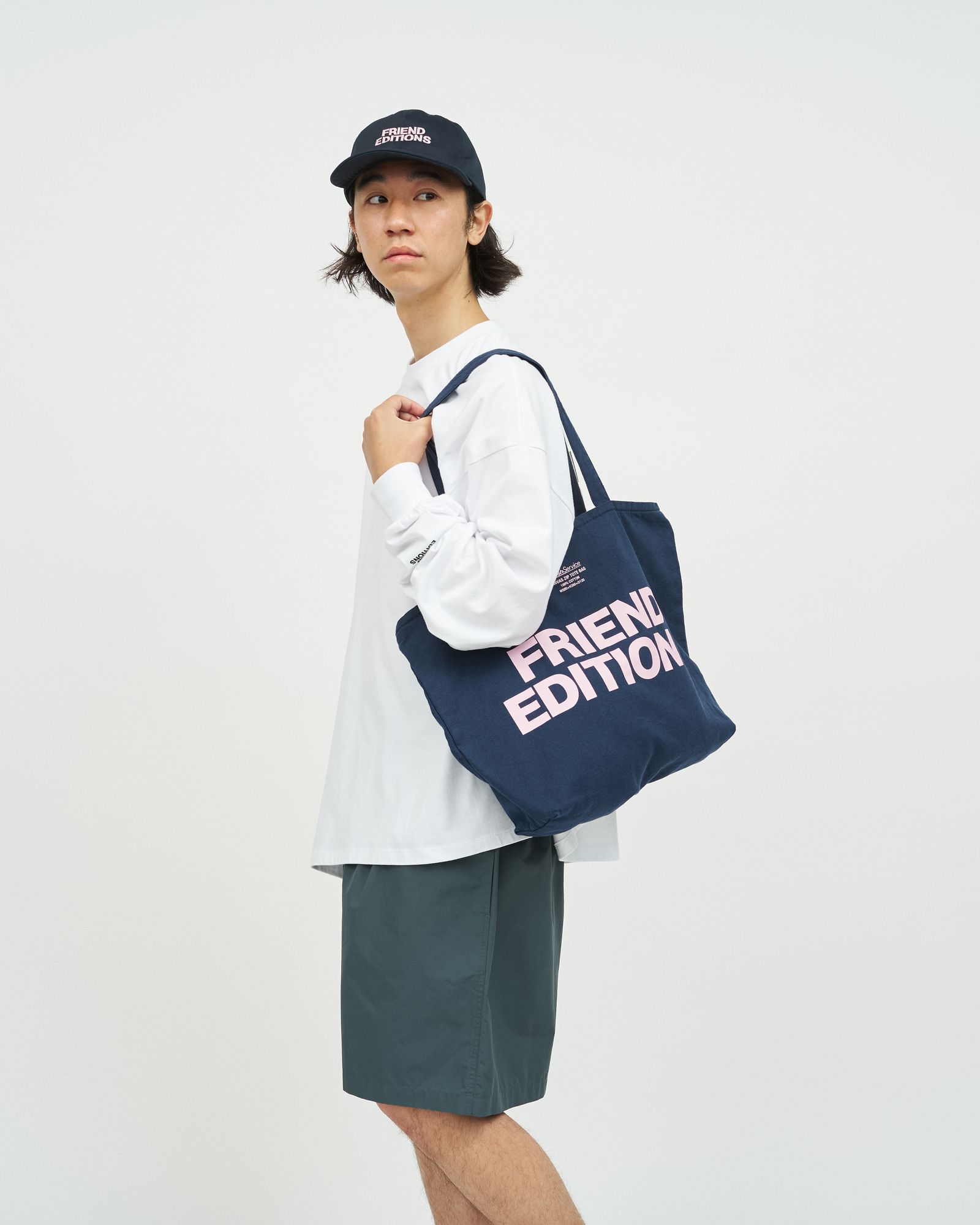 フレッシュサービス FRIEND EDITIONS CANVAS ZIP TOTE BAG(FSP261-90091FE)NAVY☆3月14日(土)発売！