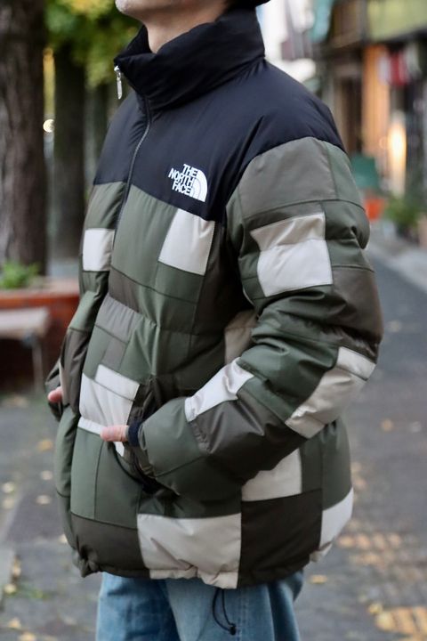 eYe JUNYA WATANABE MAN × THE NORTH FACE WネームNUPTSE JACKETスタイル