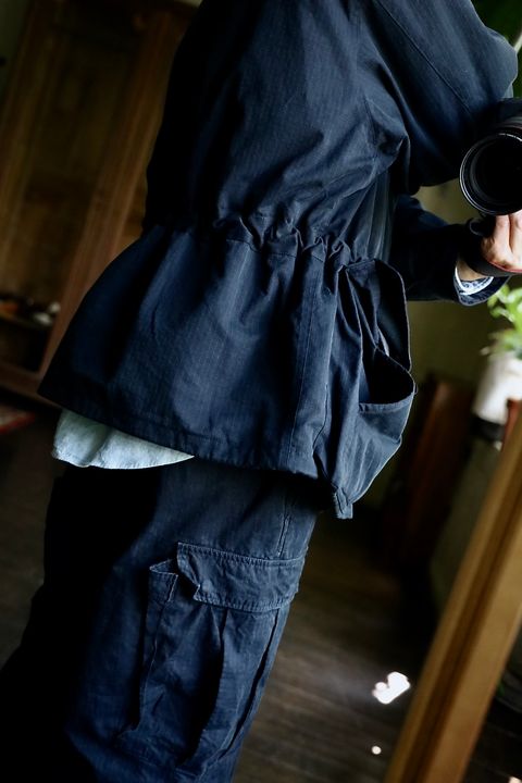 A.PRESSE Silk Ripstop Royal Canadian Air Force Jacketスタイル.2024.8.24.