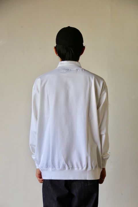 Graphpaper Heavy Weight Mock Neck Hem Rib Tee"WHITE"Style.2020.8.29.