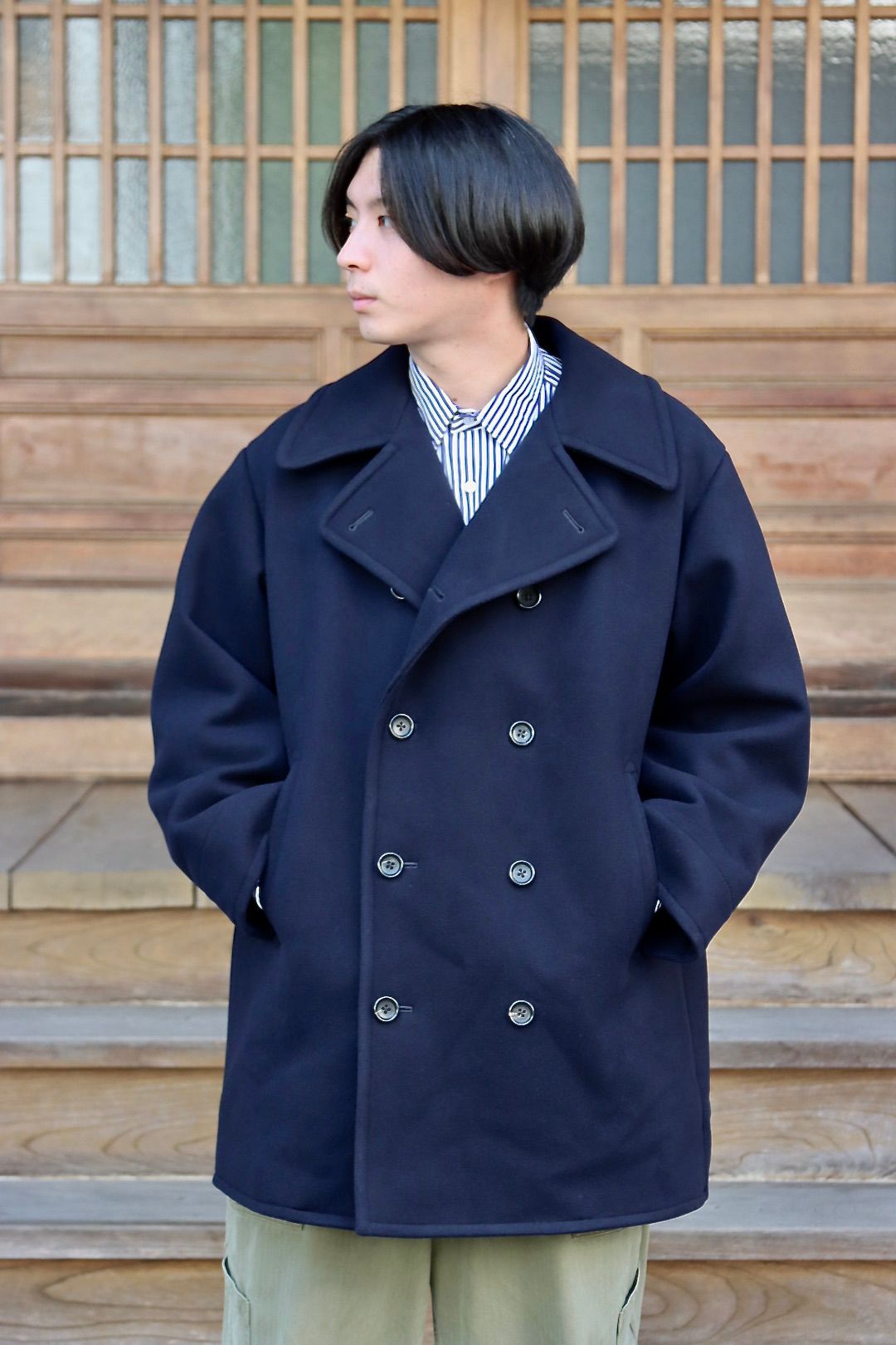 安心と信頼 アプレッセ A.PRESSE ピーコート Pea Coat サイズ２ 美品