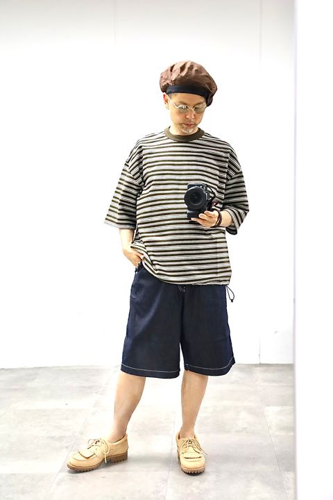 COMME des GARCONS HOMME 26SS ラッセルボーダーTシャツスタイル