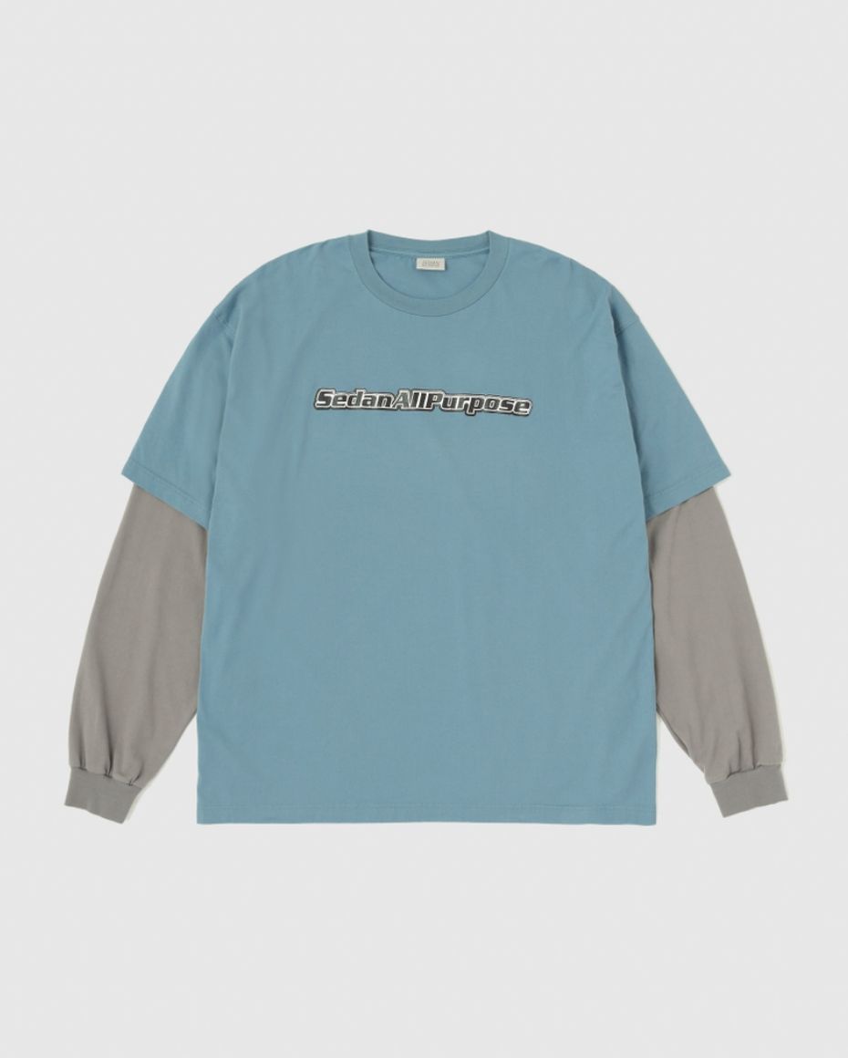 セダンオールパーパス 26SS Skate Logo Layered L/S Tee(SD26S-CT05)Slate x Grey☆3月7日(土)発売！