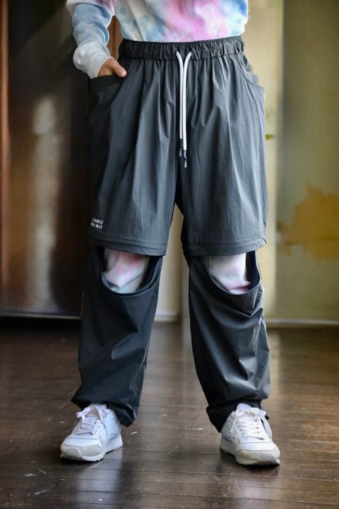 S.F.C SUPER WIDE DETACHABLE PANTS"D.gray"スタイルVOL.2