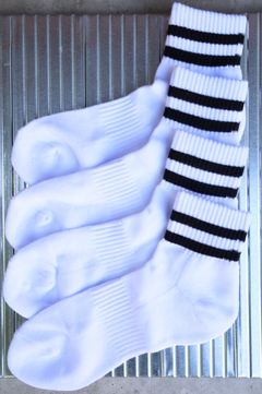 フレッシュサービスソックス 2-PACK LINE SHORT SOCKS (BLACK)☆再入荷！