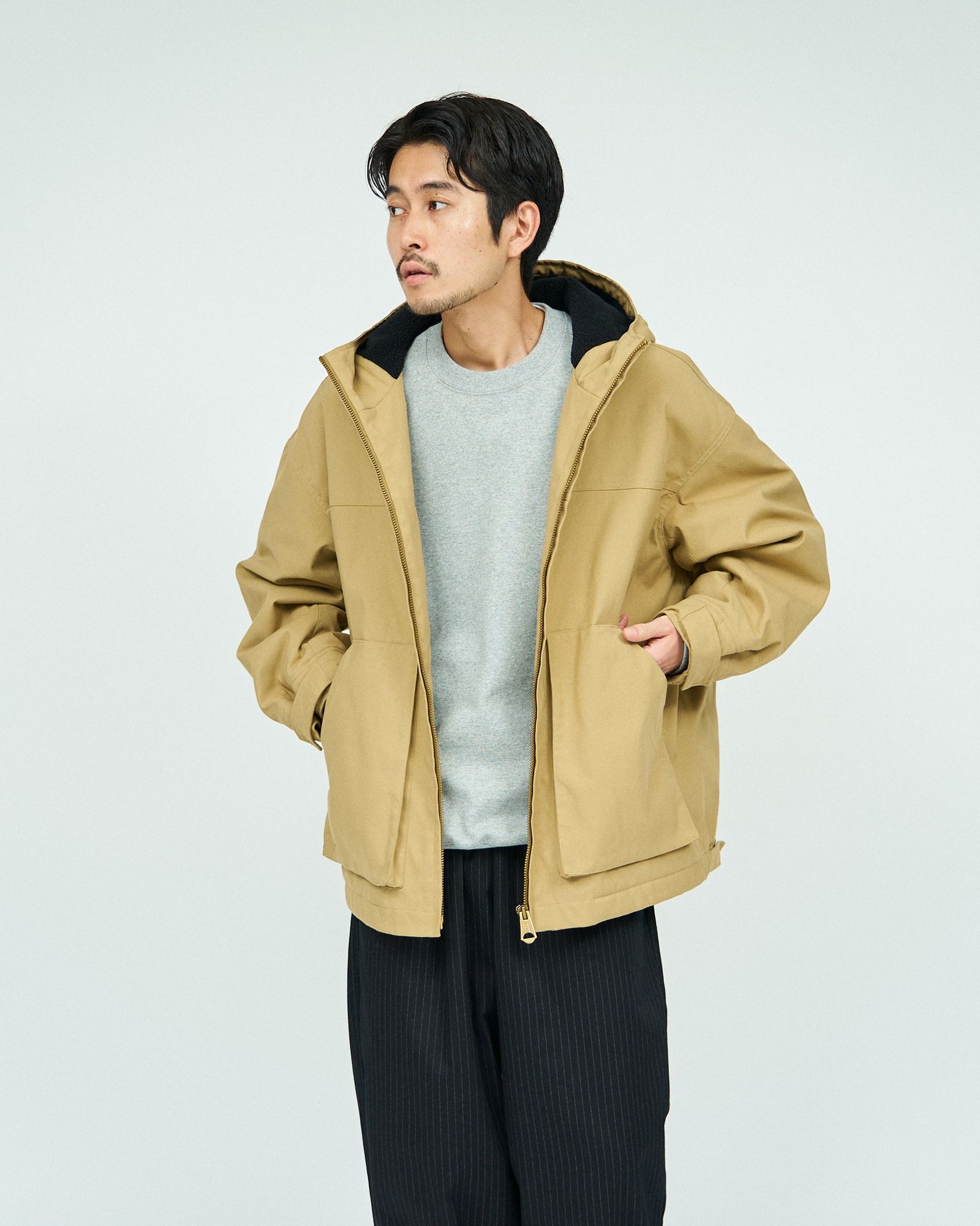 フレッシュサービス BOA LINED DUCK JACKET (FSC243-30184)BEIGE