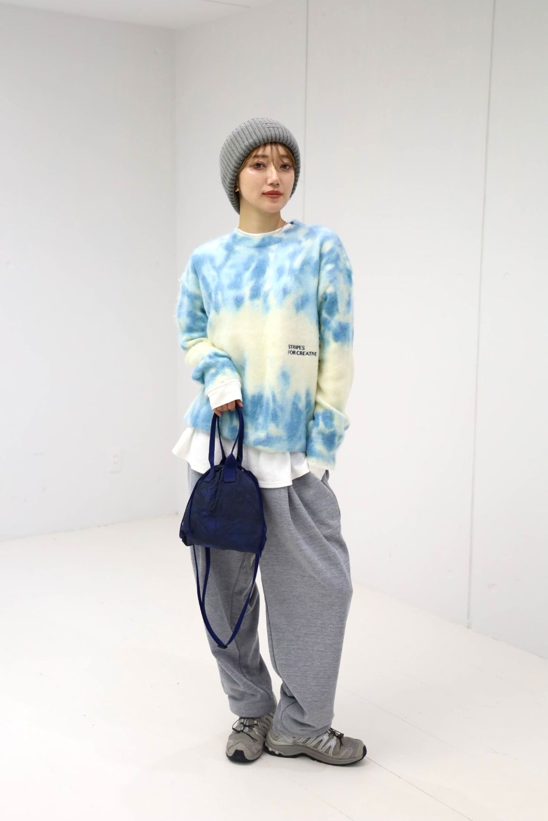 S.F.C 25FW エスエフシー TECH WIDE TAPERED SWEAT PANTS (SFCFW25CS03)Grey M