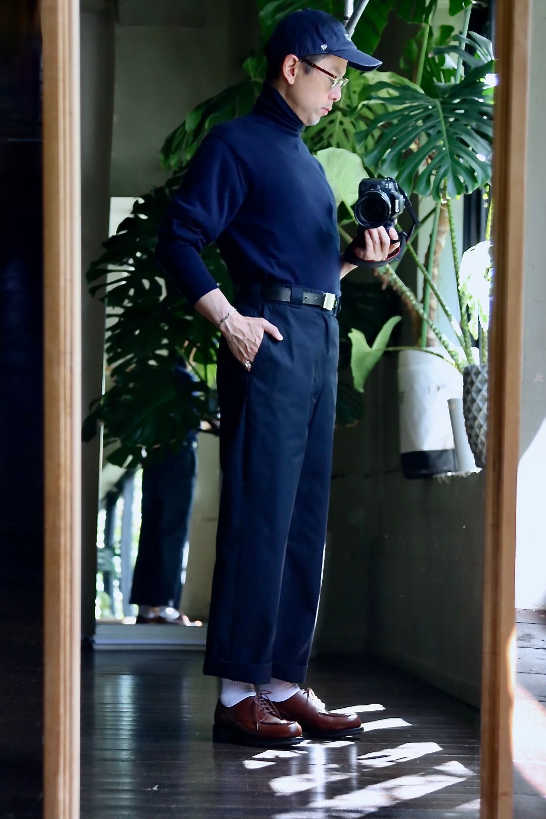 A.PRESSE - アプレッセ Work Chino Trousers (23AAP-04-22M)NAVY