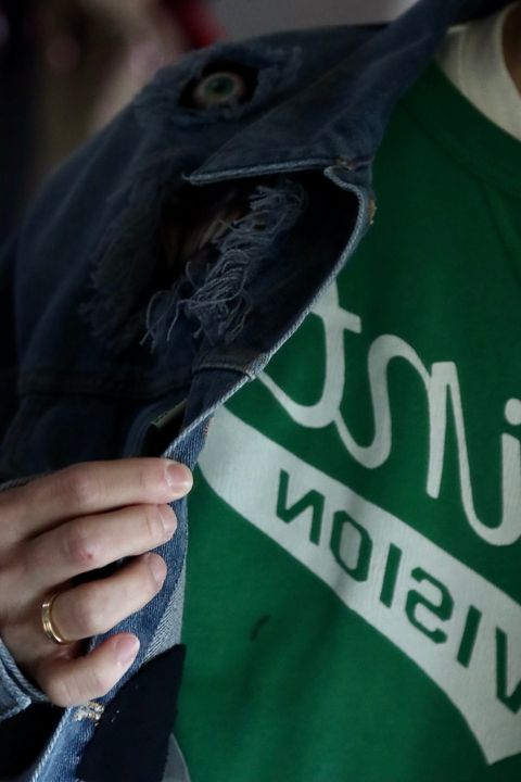 ©SAINT M×××××× VISIONスウェット"GREEN"style.2021.10.26.
