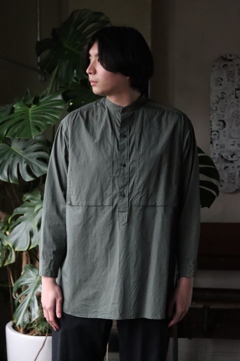 blurhms High Count Chambray Pullover Washed Shirt(BHS22S014) style. 2022.01.24.