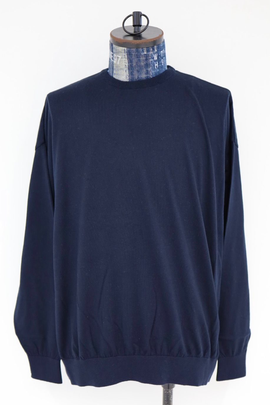 S.F.C 26SS エスエフシー BIG LS COTTON KNIT TEE(SFCSS26KN02)Navy☆2月28日(土)発売！