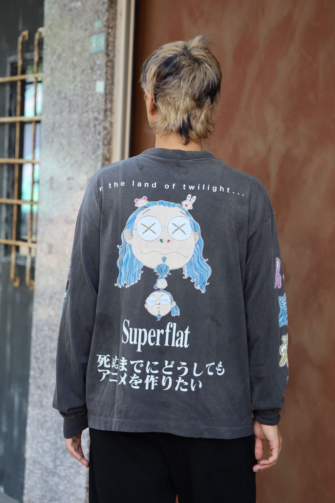 モノノケ・メイド L/S T-SHIRT_SUPERFLAT(MT-MK8-0000-008)BLACK☆新作発売！