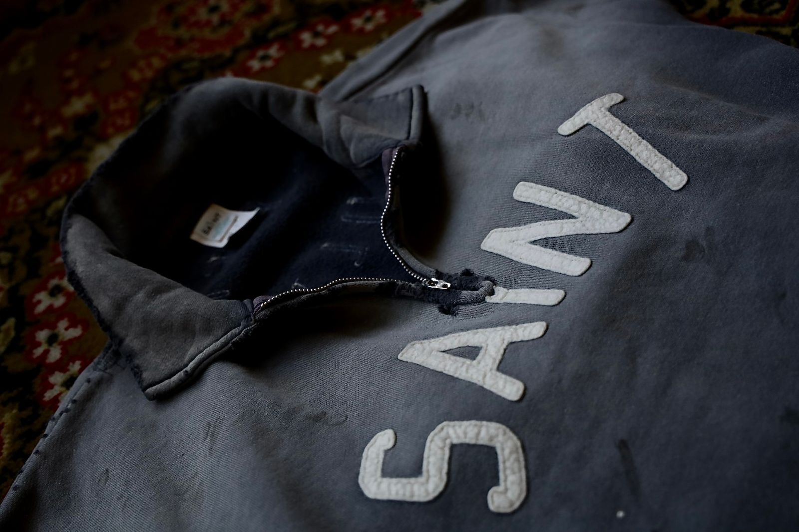 セントマイケル 26SS SAINT HALF ZIP SWEAT(SM-MK8-0000-052)CHARCOAL☆4月11日(土)発売！