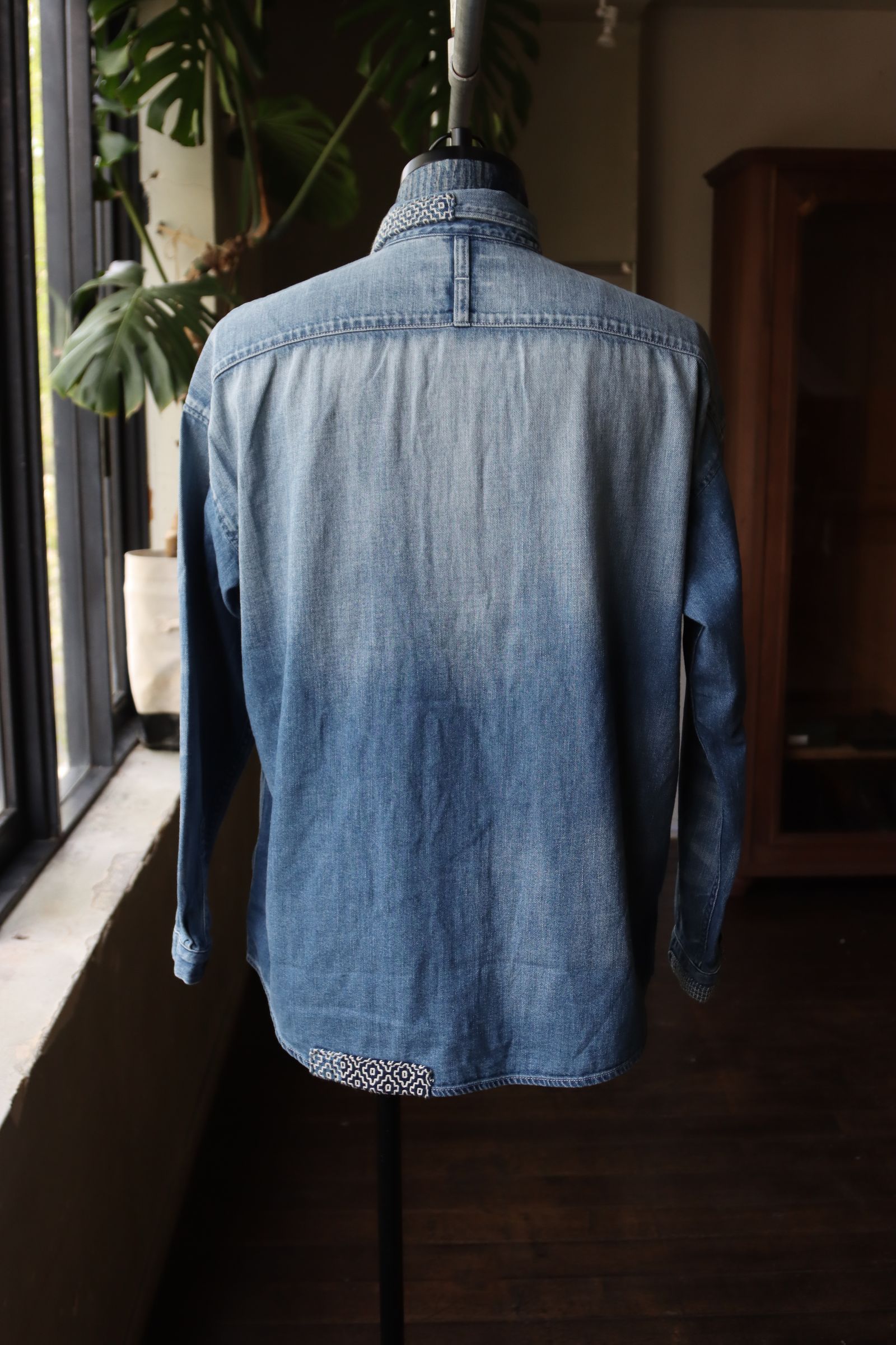 FDMTL - ファンダメンタル デニムシャツDENIM SHIRT 3YR WASH(FA24SH13U)INDIGO | mark