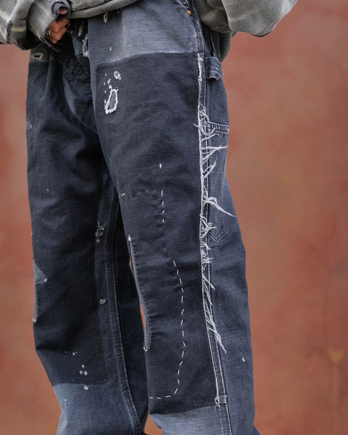 セントマイケル 24FW 新作DBL FACE HOODIE & DENIM DOUBLE KNEE