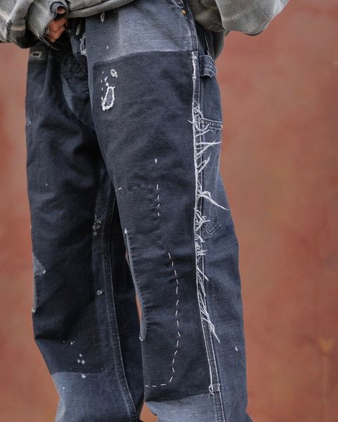 セントマイケル 24FW 新作DBL FACE HOODIE & DENIM DOUBLE KNEE style.2024.12.24