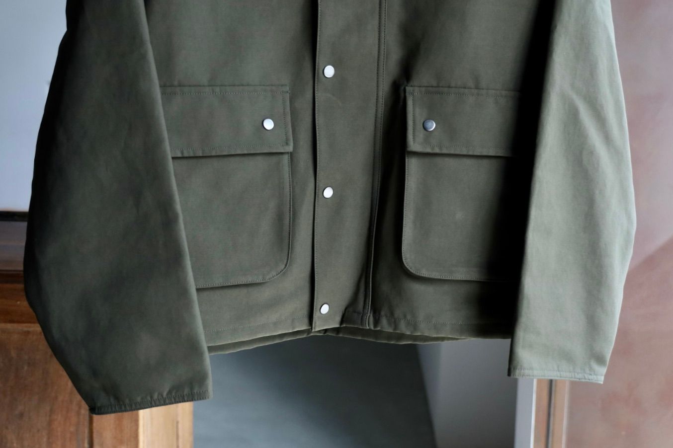 ANOTHER OFFICEアナザーオフィス Hood Neo British Jacket (AOEWPD006)Olive Drab