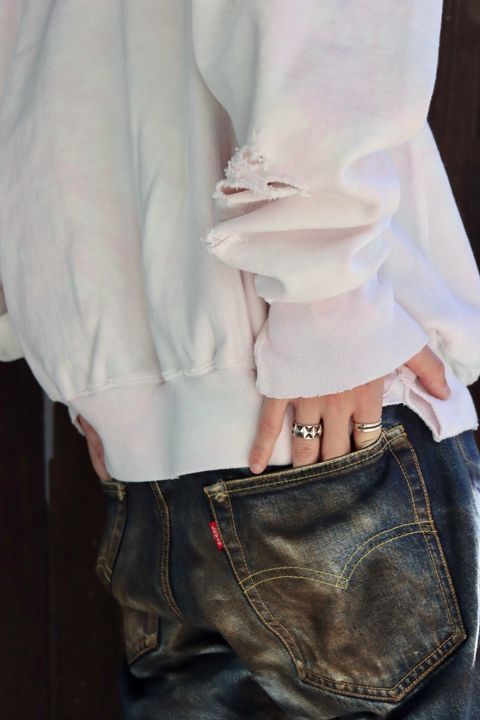 ©SAINT Mxxxxxx セントマイケル 23AW CREW NECK SWEAT_ONE POINTスタイル