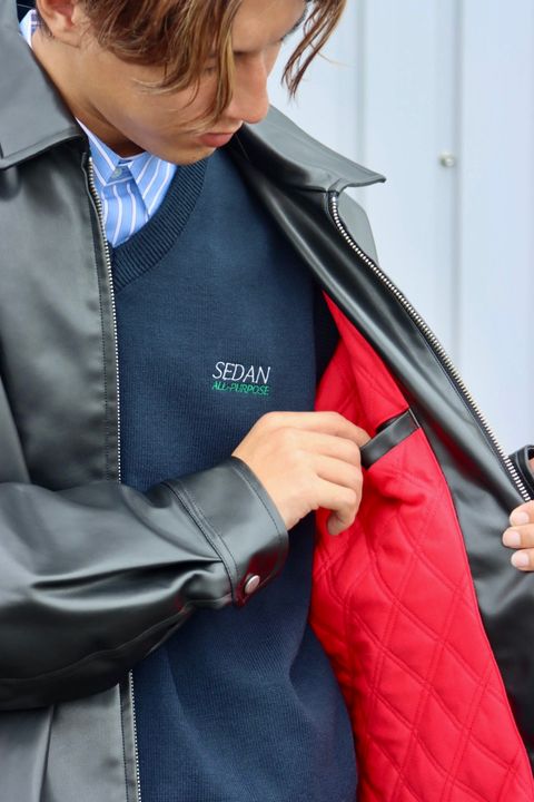 SEDAN ALL-PURPOSE セダンオールパーパス 23AW Synthetic Leather Sports Jacketスタイル