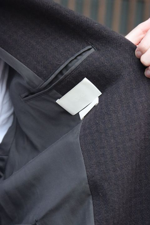 YOKE DOUBLE BREAST OVERCOAT"BLACK style"