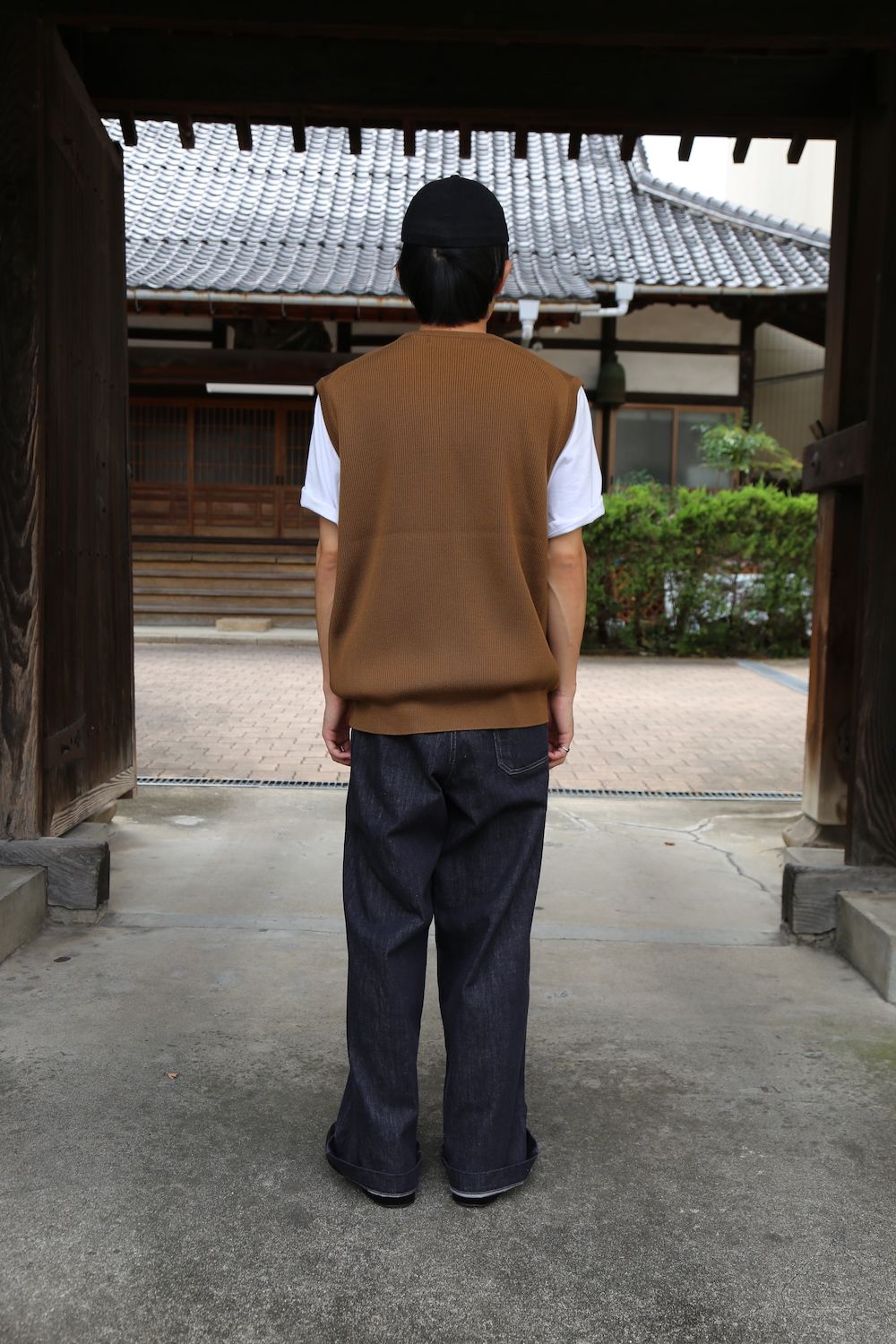 Graphpaper High Density Knit Vest"CAMEL"Style.2020.9.13.