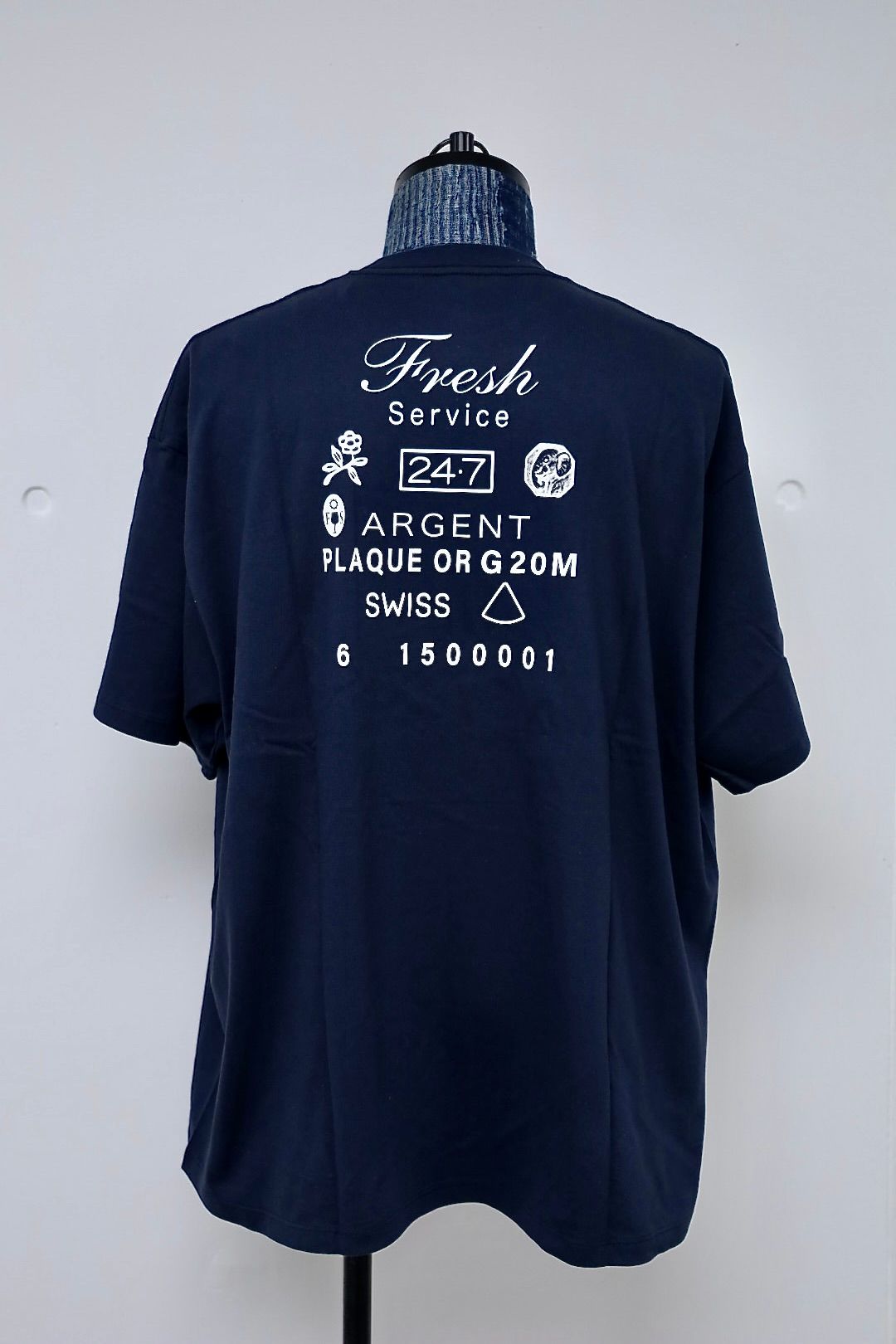 フレッシュサービス CORPORATE PRINTED S/S TEE "TIMEPIECE"(FSC261-70151)NAVY☆4月18日(土)新作発売！