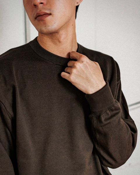 A.PRESSE Cotton knit L/S T-Shirt (OLIVE)スタイル 2月8日(土)新作発売！
