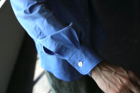 A.PRESSE Regular Collar Shirt"SAX"style.2021.7.28.