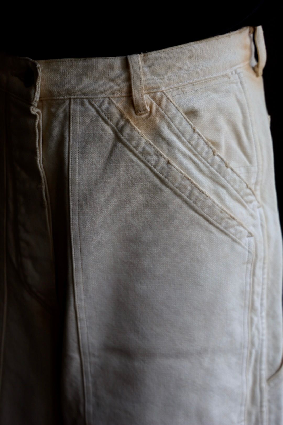 アプレッセ 2025 STYLE2 Vintage Silk Hemp Double Knee Pants(25AAP-04-07)BEIGE