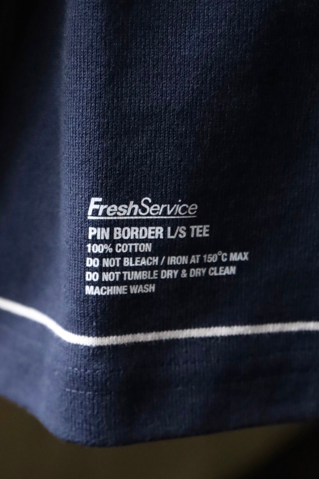 FreshService PIN BORDER L/S TEE(FSC261-70261)NAVYxWHITE ☆2月14日(土)新作発売！