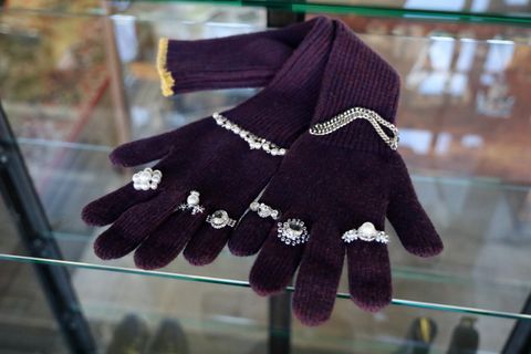 doublet 25AW LONG KNIT GLOVES WITH RINGS (25AW87GV04) PURPLE★9月13日(土)発売！