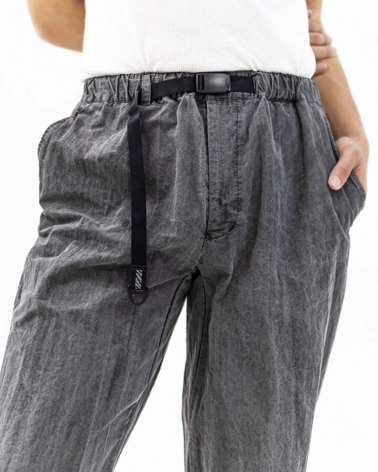 イズネス 26SS パンツ Pigment-Dyed Long Pants(26SS_08_25AWPT01W) BLACK ☆新作発売！