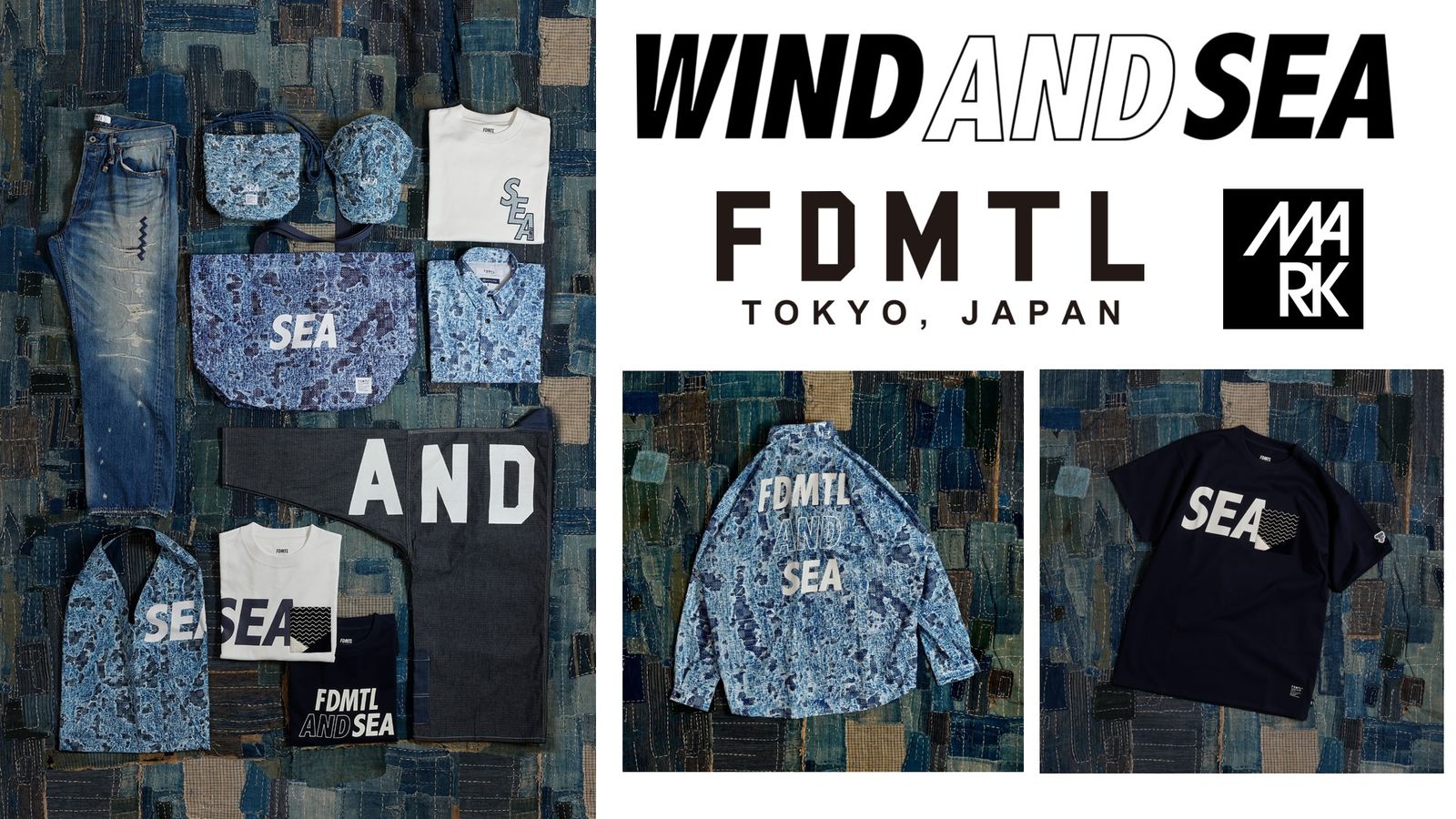 FDMTL × WIND AND SEAコラボレーション2024年10月5日(土)発売！ (店頭11:00,オンライン12:00発売) | mark