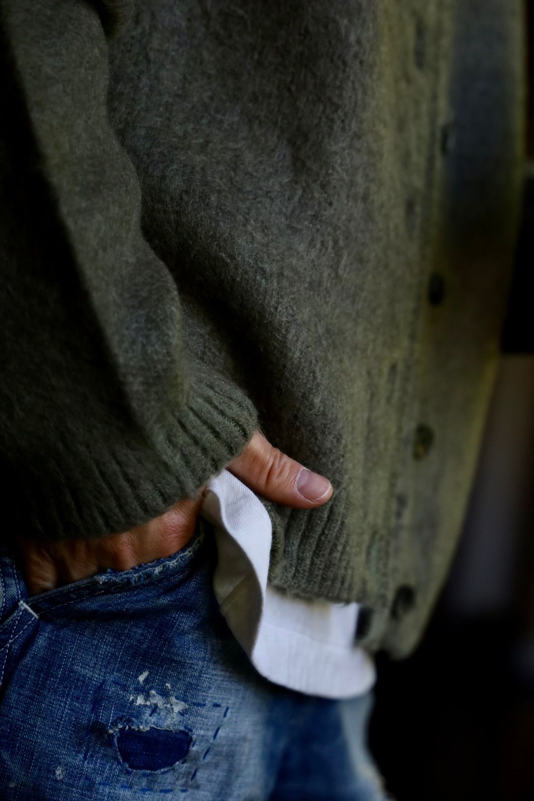 SAINT M×××××× - セントマイケル24AW MOHAIR CARDIGAN(SM-YS1