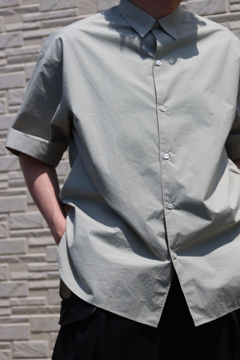 STUDIO NICHOLSON SORONO LIGHT COTTON POPLIN OVERSIZED style.2022.4.20