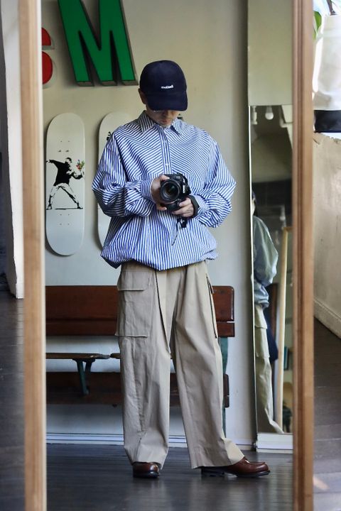 FreshService CORPORATE STRIPE ANORAK SHIRTスタイル.11.1.