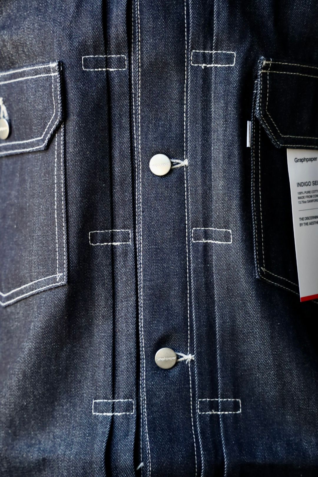 グラフペーパー Selvage Denim Jacket(GU253-20054RB)INDIGO_RIGID