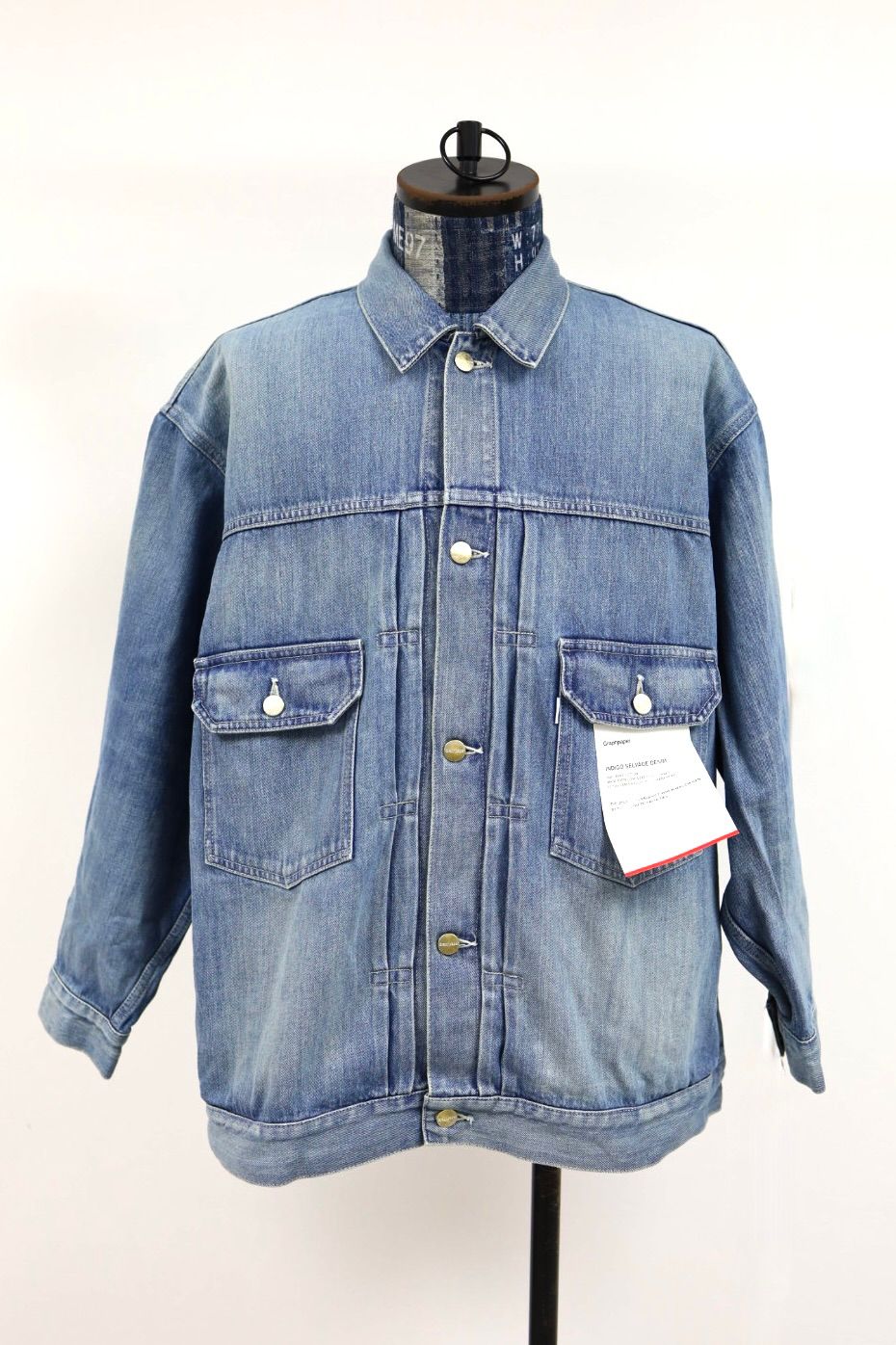 グラフペーパー Selvage Denim Jacket(GU261-20054LB)INDIGO_LIGHT FADE★1月24日(土)発売！