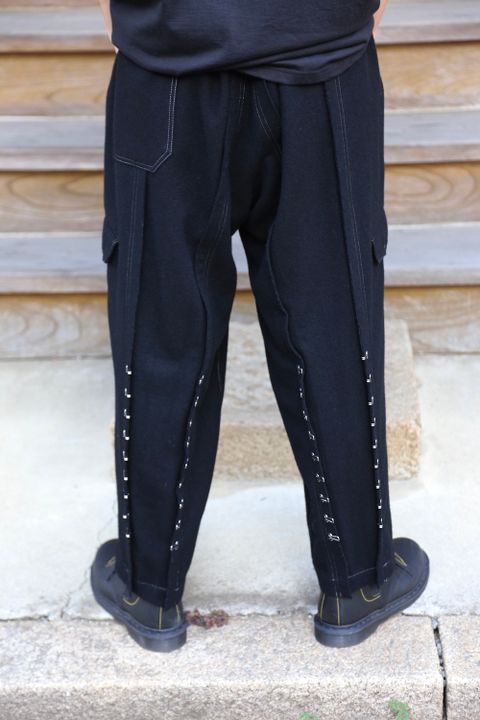 Yohji Yamamoto 21AW Y-ホック付きPフラノ PANTS(HX-P32-118) style. 2021.07.13.