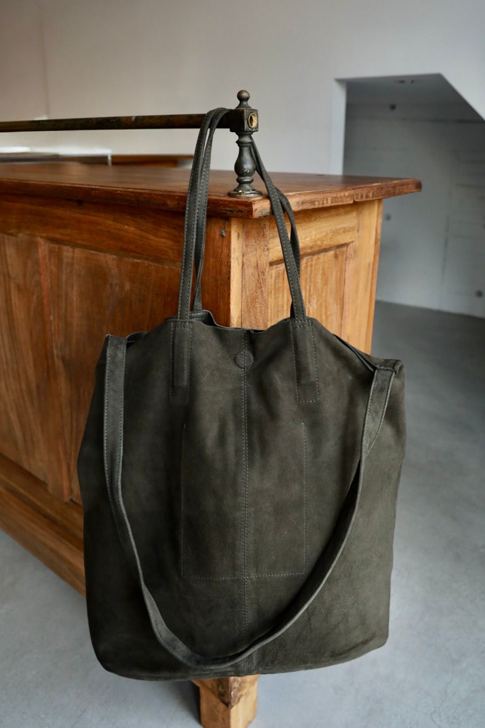 Morphee / モルフェトートバッグ 3WAY LARGE TOTE(L SIZE)SUEDE [MOSS GREEN]☆新作発売！