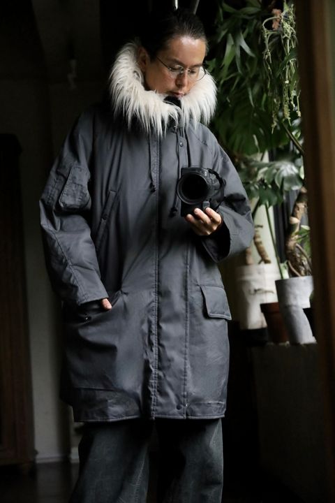 Graphpaper Solotex Twill Flight Coatスタイル.2024.8.31.