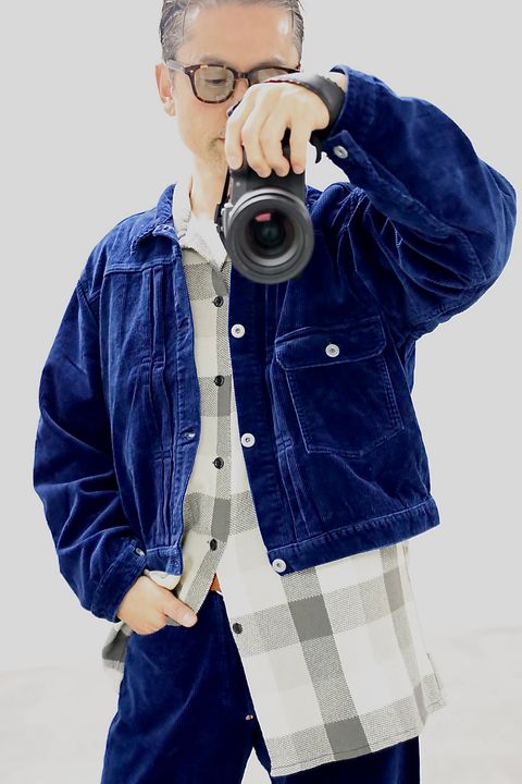 FOUNDOUR CORDUROY JACKET"INDIGO"スタイル.2025.10.12.