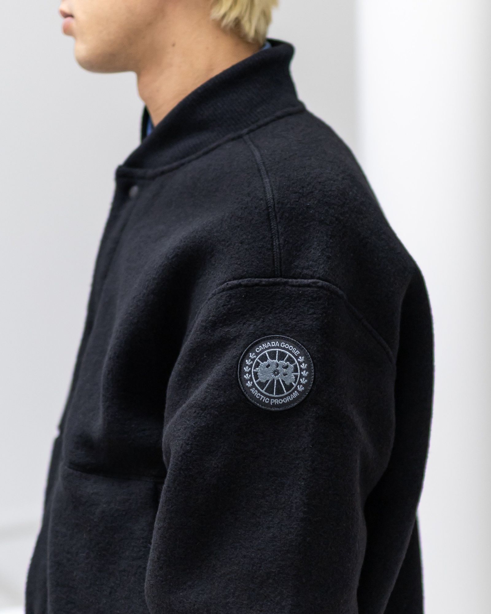 カナダグース Hudson Fleece Bomber Black Label(7221MB)Black☆新作発売！