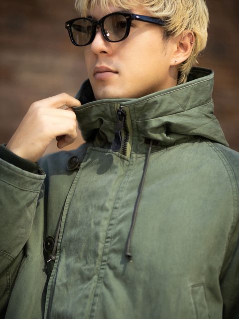 A.PRESSE Vintage Silk Custom N-3B Flight Jacket MARKスタイル！