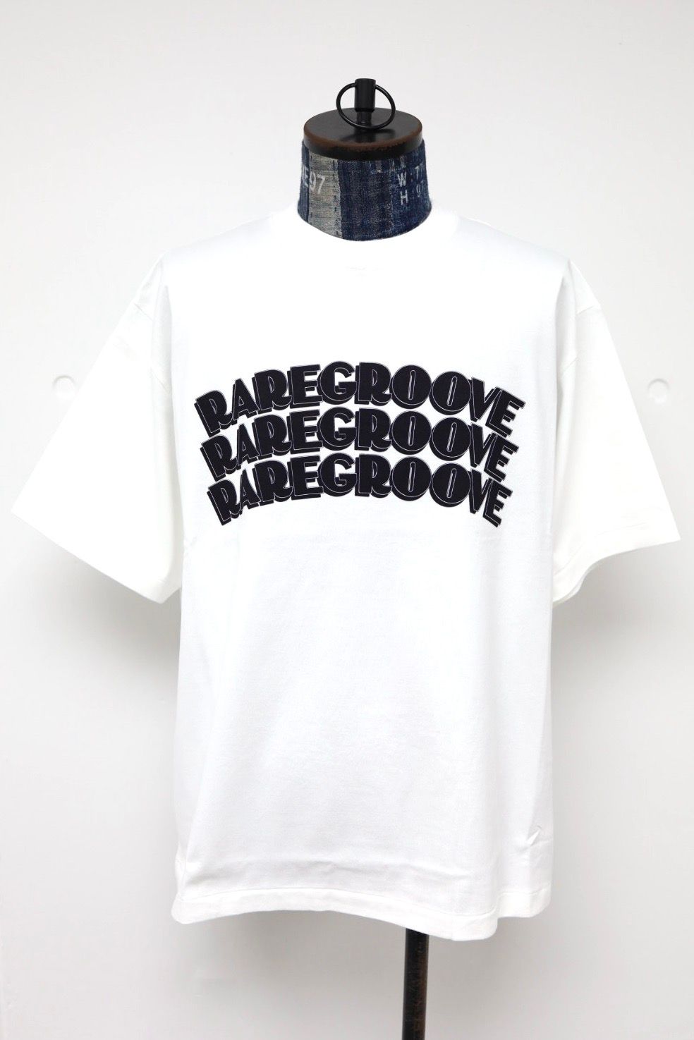 blurhms ROOTSTOCK ブラームスルーツストック 26SS RAREGROOVE Print Tee WIDE(bROOTS25S34S26B)WHITE x BLACK☆4月17日(金)新作発売！