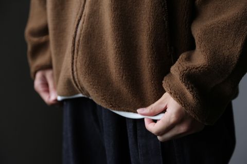 Graphpaper Wool Boa Zip-Up Blouson"CAMEL"Style.2020.11.2.
