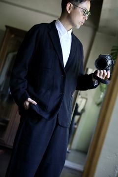 COMME des GARCONS HOMME 縮絨ウールサージセットアップスタイル2024.10.06.